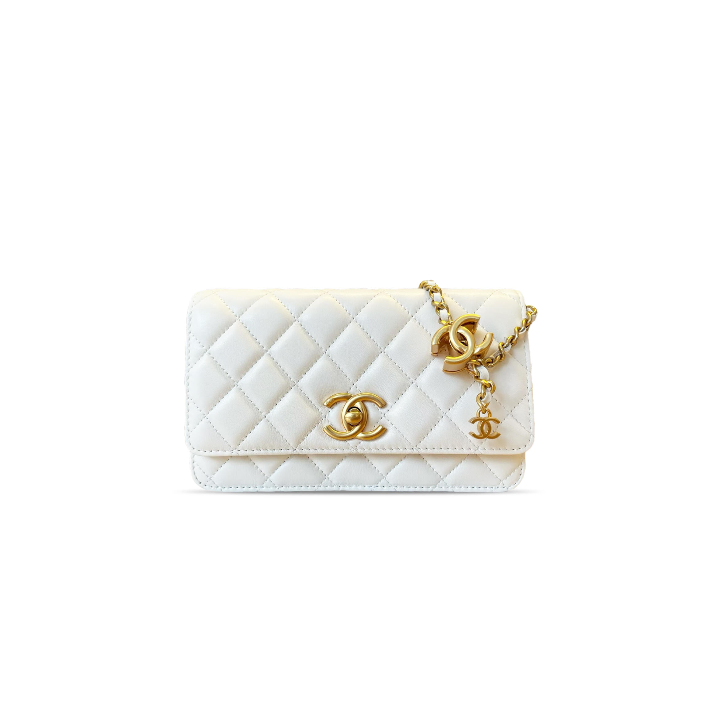 Ch**el mini classic flap wallet on chain woc a96166 (18*11*4cm)